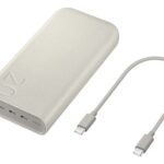 Carregadores Portáteis Samsung - Melhores Dicas (25) bateria carregador portátil 3x usb c, 20000mah eb p4520x bege parcelamento sem juros (1)