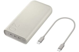 Carregadores Portáteis Samsung - Melhores Dicas (25) bateria carregador portátil 3x usb c, 20000mah eb p4520x bege parcelamento sem juros (1)