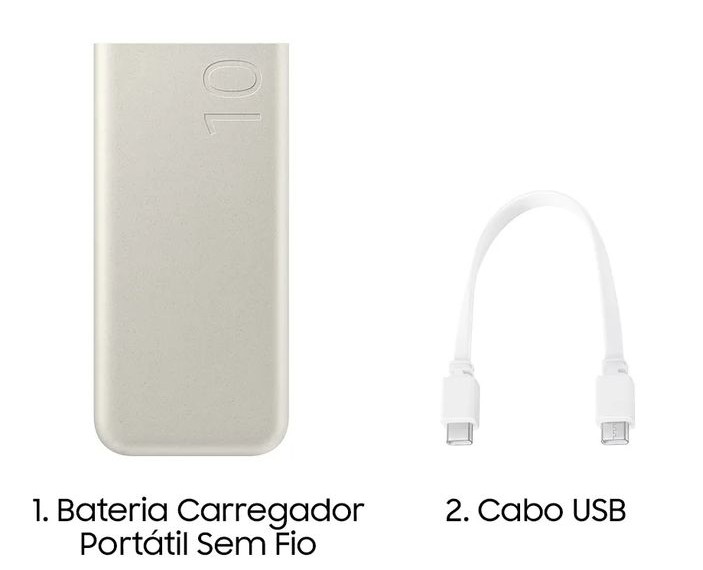 Bateria Carregador Portátil Samsung EB-P3400 10.000mah