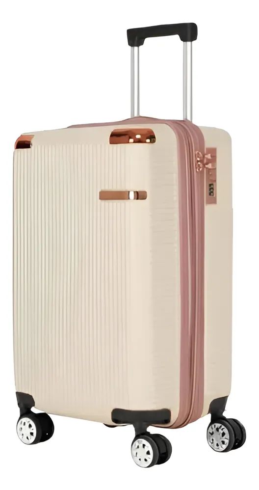 Mala de Viagem Bordo Ygm Malas Bege