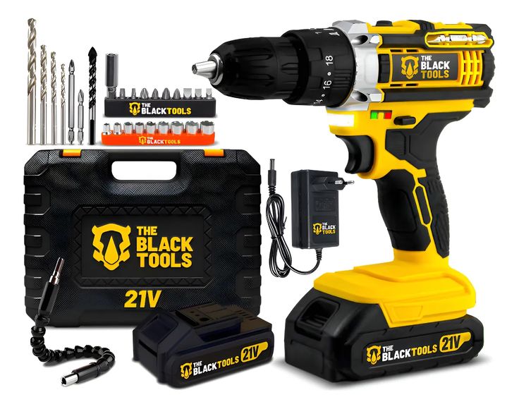 Parafusadeira The Black Tools TB-21PX Amarela