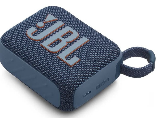 Caixa de som JBL pequena Go 4 azul