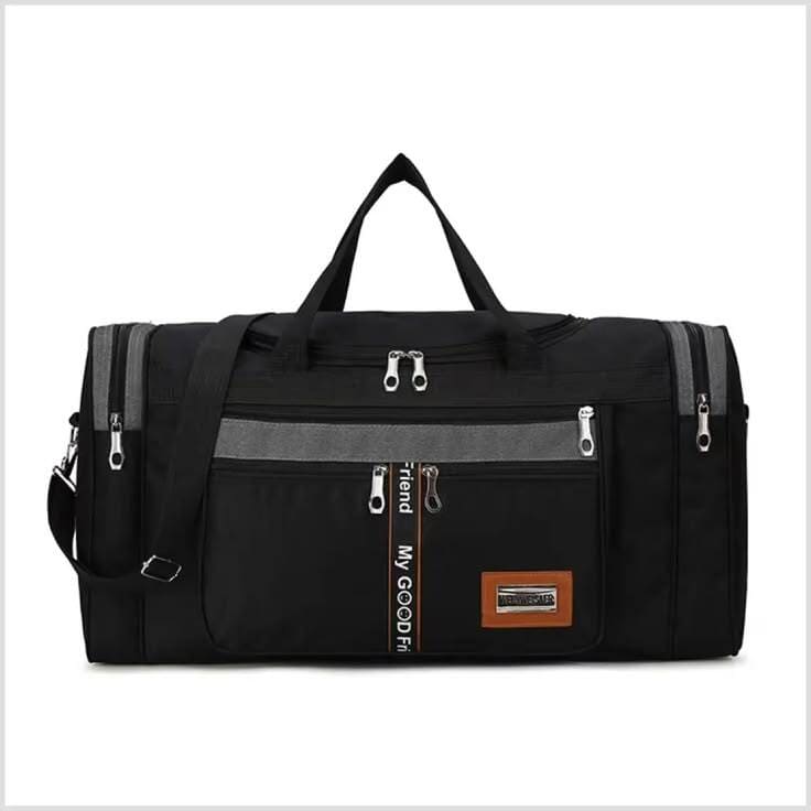 bolsa mala de mão super grande premium masculina reforçada preta