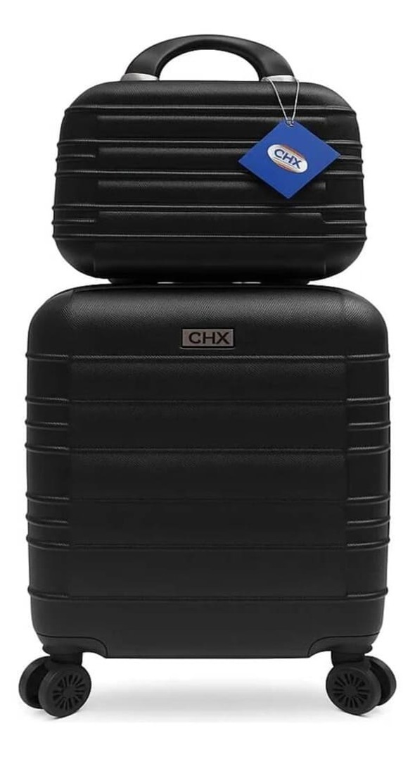 Conjunto mala de viagem P 10kg com frasqueira de bordo ANAC