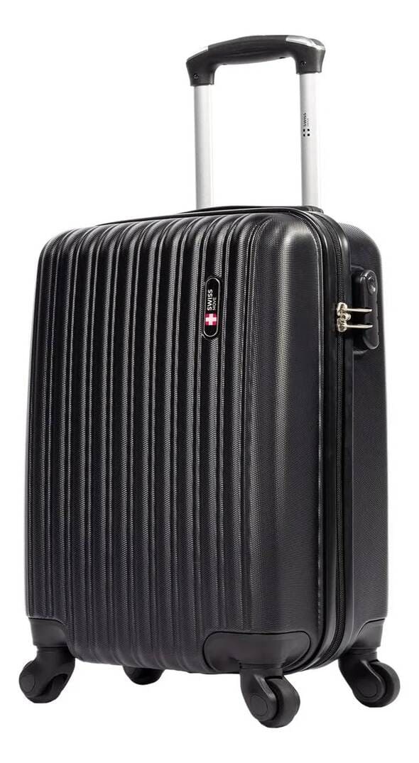 Mala de viagem bordo pequena 10kg Londres Swiss Move preta